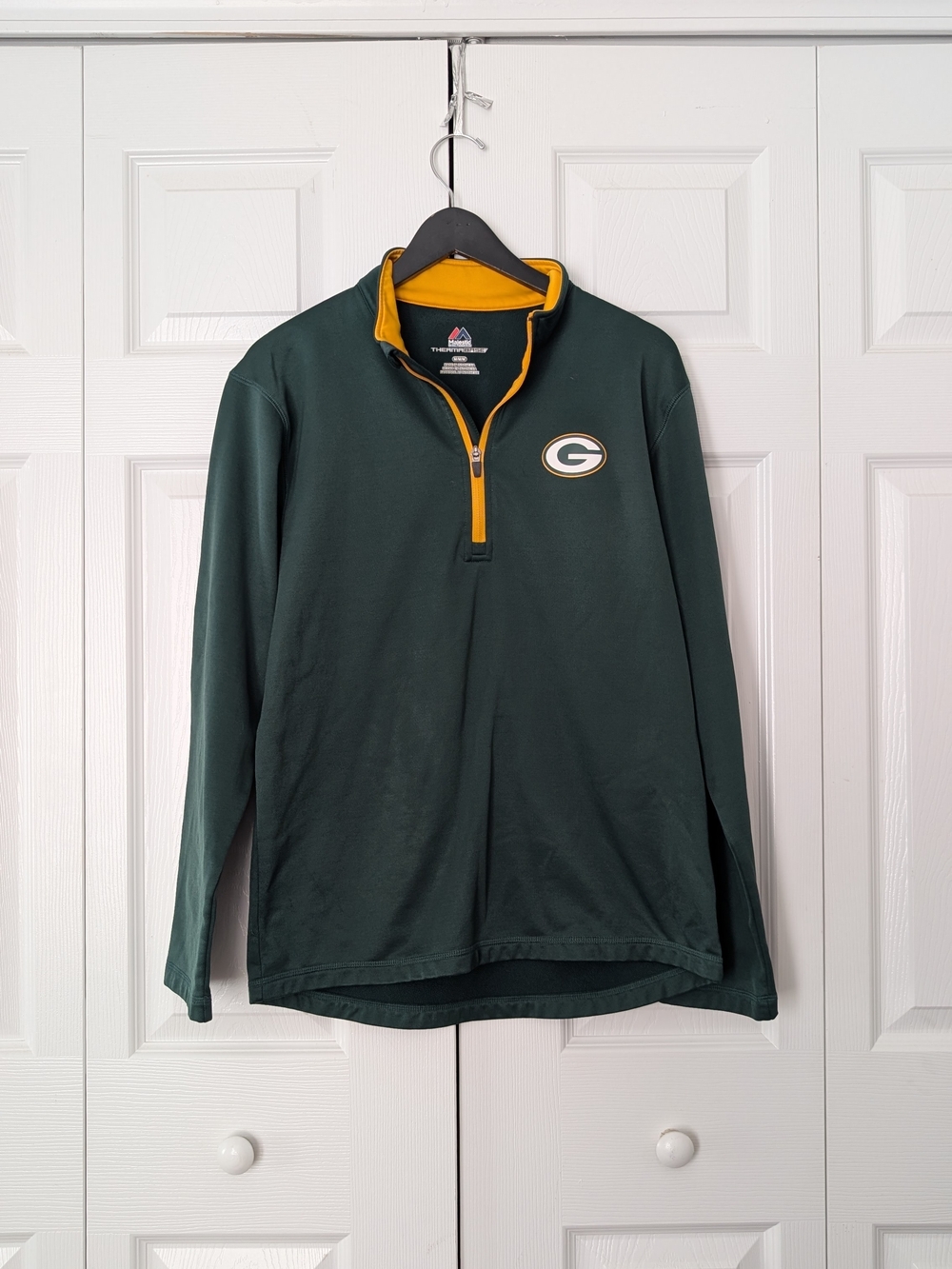Green Bay Packers Green Quarter-Zip Pullover Sweater